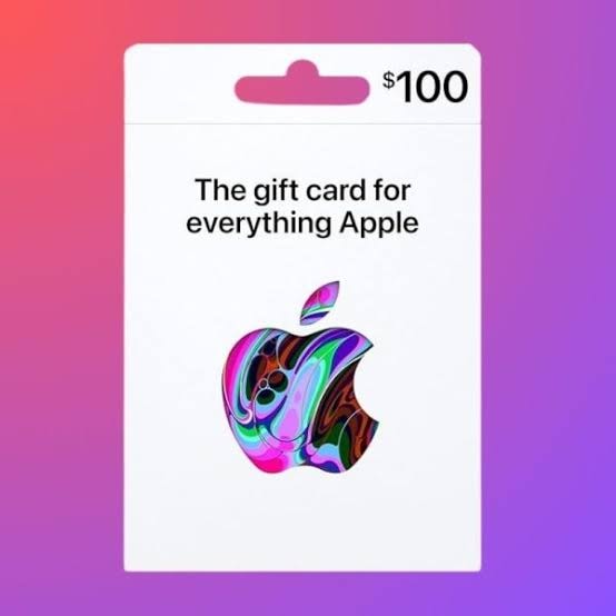 Apple $100 gift card